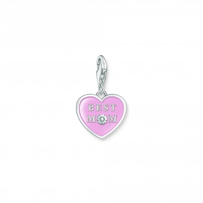 Charmista Pink Cold Enamel Best Mom Charm Pendant 2021 - 007 - 9Thomas Sabo Charm Club Charmista2021 - 007 - 9