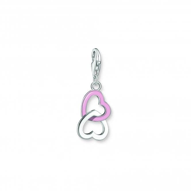 Charmista Pink Cold Enamel Intertwined Hearts Charm Pendant 2013 - 007 - 9Thomas Sabo Charm Club Charmista2013 - 007 - 9