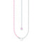 Charmista Pink Cold Enamel Rose Quartz Necklace KE2190 - 067 - 9Thomas Sabo Charm Club CharmistaKE2190 - 067 - 9 - L37v