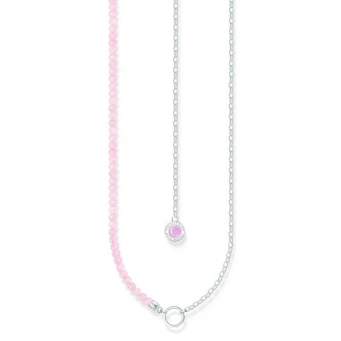Charmista Pink Cold Enamel Rose Quartz Necklace KE2190 - 067 - 9Thomas Sabo Charm Club CharmistaKE2190 - 067 - 9 - L37v