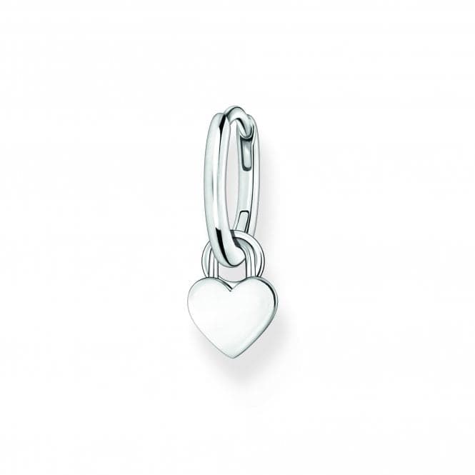 Charmista Silver Heart Single Hoop Earring CR717 - 001 - 21Thomas Sabo Charm Club CharmistaCR717 - 001 - 21