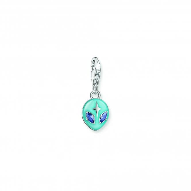 Charmista Sterling Silver Blue Enamel Alien Head Charm 2051 - 496 - 1Thomas Sabo Charm Club Charmista2051 - 496 - 1