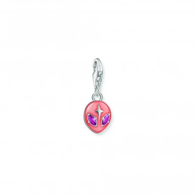 Charmista Sterling Silver Red Enamel Alien Head Charm 2052 - 042 - 10Thomas Sabo Charm Club Charmista2052 - 042 - 10