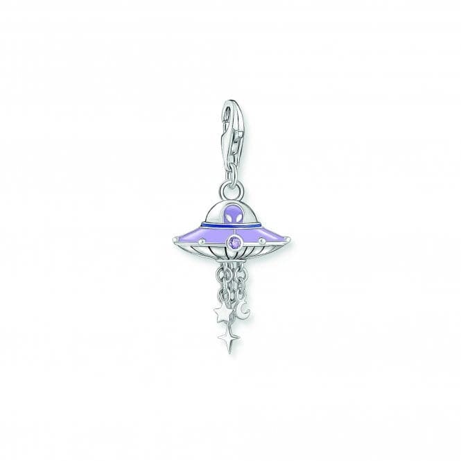 Charmista Sterling Silver Violet Enamel UFO Charm 2045 - 691 - 7Thomas Sabo Charm Club Charmista2045 - 691 - 7