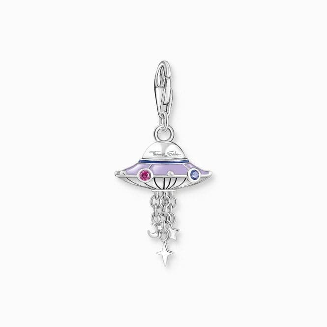 Charmista Sterling Silver Violet Enamel UFO Charm 2045 - 691 - 7Thomas Sabo Charm Club Charmista2045 - 691 - 7