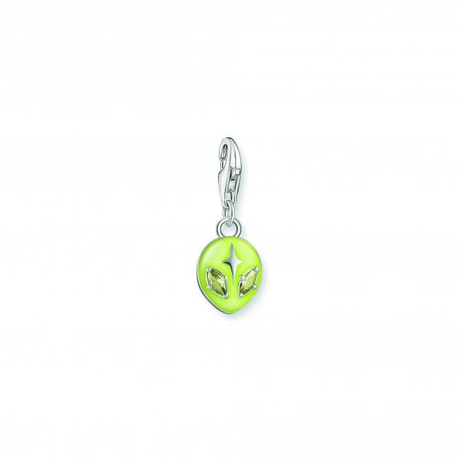 Charmista Sterling Silver Yellow Enamel Alien Head Charm 2053 - 041 - 4Thomas Sabo Charm Club Charmista2053 - 041 - 4