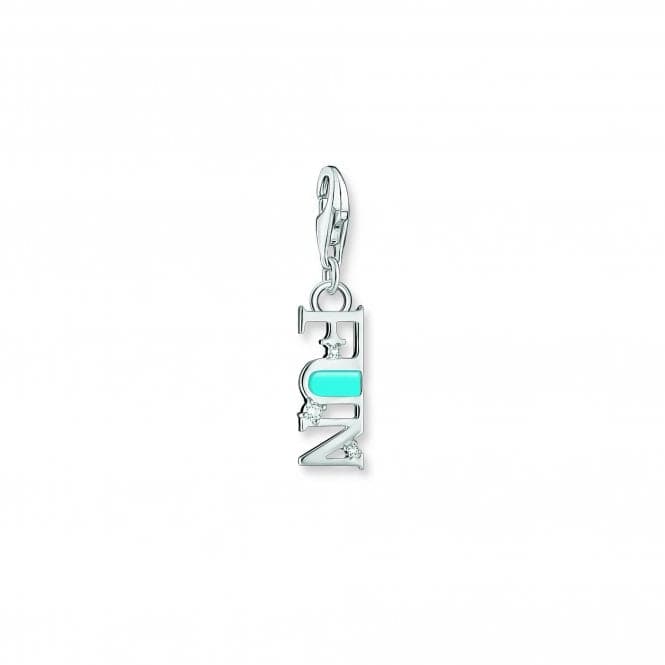 Charmista Turquoise Cold Enamel Fun Charm Pendant 2009 - 041 - 17Thomas Sabo Charm Club Charmista2009 - 041 - 17