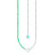 Charmista Turquoise Cold Enamel Necklace KE2189 - 007 - 17Thomas Sabo Charm Club CharmistaKE2189 - 007 - 17 - L45v