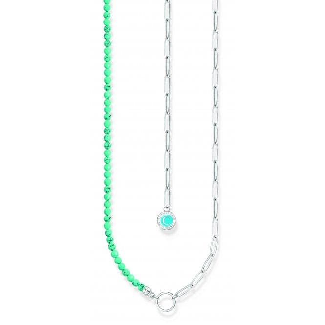 Charmista Turquoise Cold Enamel Necklace KE2189 - 007 - 17Thomas Sabo Charm Club CharmistaKE2189 - 007 - 17 - L45v