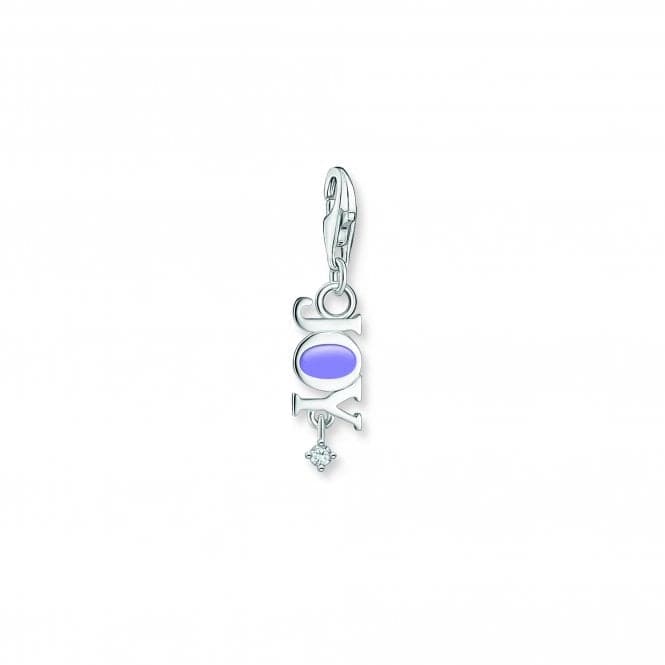 Charmista Violet Cold Enamel Joy Charm Pendant 2008 - 041 - 13Thomas Sabo Charm Club Charmista2008 - 041 - 13