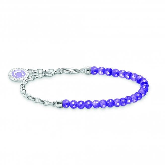 Charmista Violet Sterling Silver Enamel Bracelet A2130 - 007 - 13Thomas Sabo Charm Club CharmistaA2130 - 007 - 13 - L13V