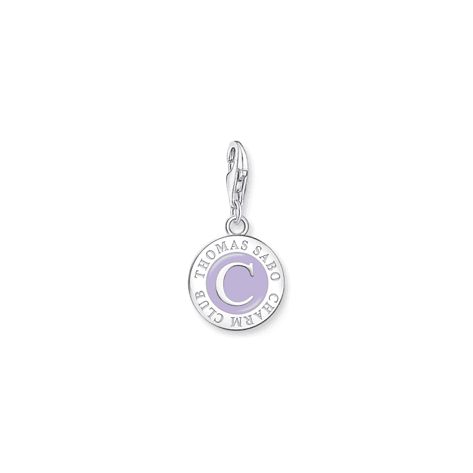 Charmista Violet Sterling Silver Enamel Coin Charm 2104 - 007 - 13Thomas Sabo Charm Club Charmista2104 - 007 - 13