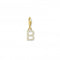 Charmista White Gold Plated Zirconia Letter B Charm Pendant 1965 - 414 - 14Thomas Sabo Charm Club Charmista1965 - 414 - 14
