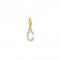 Charmista White Gold Plated Zirconia Letter C Charm Pendant 1966 - 414 - 14Thomas Sabo Charm Club Charmista1966 - 414 - 14