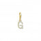 Charmista White Gold Plated Zirconia Letter G Charm Pendant 1970 - 414 - 14Thomas Sabo Charm Club Charmista1970 - 414 - 14