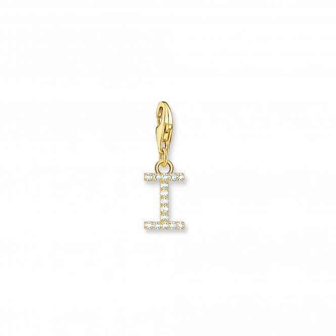 Charmista White Gold Plated Zirconia Letter I Charm Pendant 1972 - 414 - 14Thomas Sabo Charm Club Charmista1972 - 414 - 14