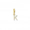 Charmista White Gold Plated Zirconia Letter K Charm Pendant 1974 - 414 - 14Thomas Sabo Charm Club Charmista1974 - 414 - 14