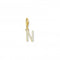 Charmista White Gold Plated Zirconia Letter N Charm Pendant 1977 - 414 - 14Thomas Sabo Charm Club Charmista1977 - 414 - 14