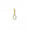 Charmista White Gold Plated Zirconia Letter O Charm Pendant 1978 - 414 - 14Thomas Sabo Charm Club Charmista1978 - 414 - 14