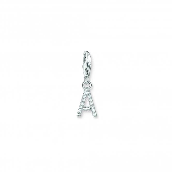 Charmista White Zirconia Letter A Charm Pendant 1938 - 051 - 14Thomas Sabo Charm Club Charmista1938 - 051 - 14