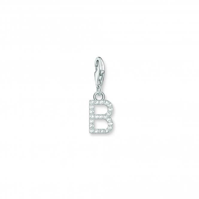 Charmista White Zirconia Letter B Charm Pendant 1942 - 051 - 14Thomas Sabo Charm Club Charmista1942 - 051 - 14