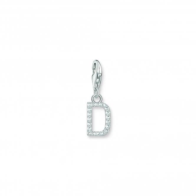 Charmista White Zirconia Letter D Charm Pendant 1944 - 051 - 14Thomas Sabo Charm Club Charmista1944 - 051 - 14