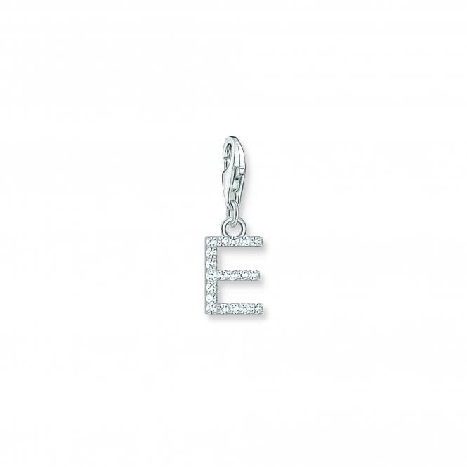 Charmista White Zirconia Letter E Charm Pendant 1945 - 051 - 14Thomas Sabo Charm Club Charmista1945 - 051 - 14