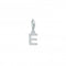 Charmista White Zirconia Letter E Charm Pendant 1945 - 051 - 14Thomas Sabo Charm Club Charmista1945 - 051 - 14