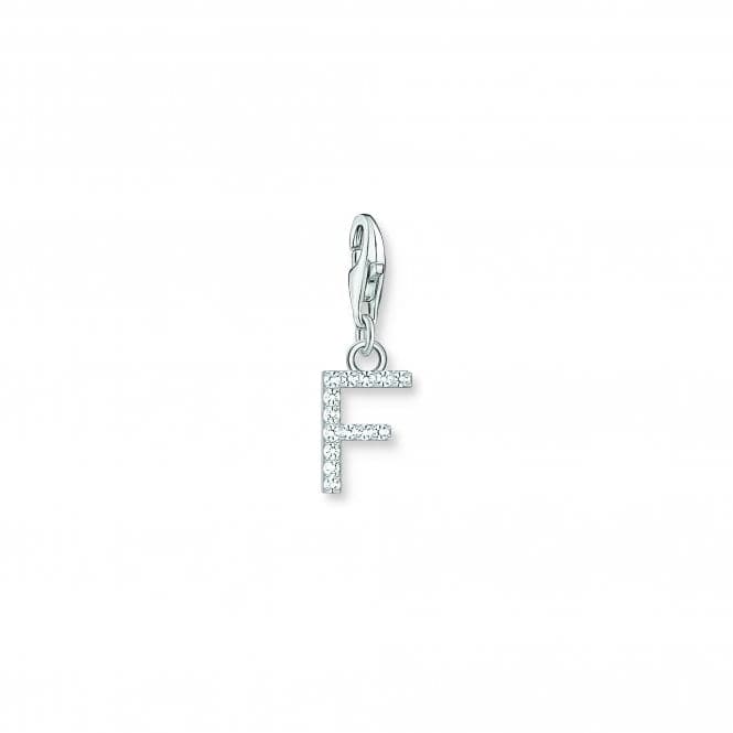 Charmista White Zirconia Letter F Charm Pendant 1946 - 051 - 14Thomas Sabo Charm Club Charmista1946 - 051 - 14