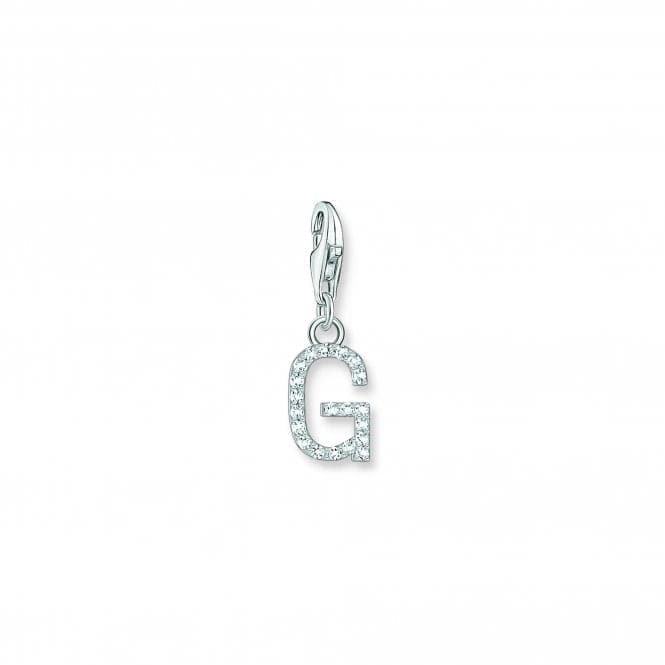 Charmista White Zirconia Letter G Charm Pendant 1939 - 051 - 14Thomas Sabo Charm Club Charmista1939 - 051 - 14