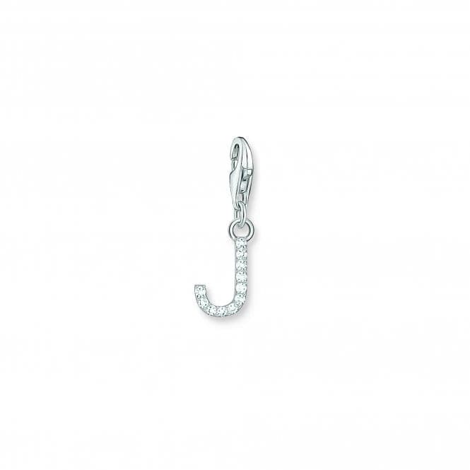 Charmista White Zirconia Letter J Charm Pendant 1949 - 051 - 14Thomas Sabo Charm Club Charmista1949 - 051 - 14