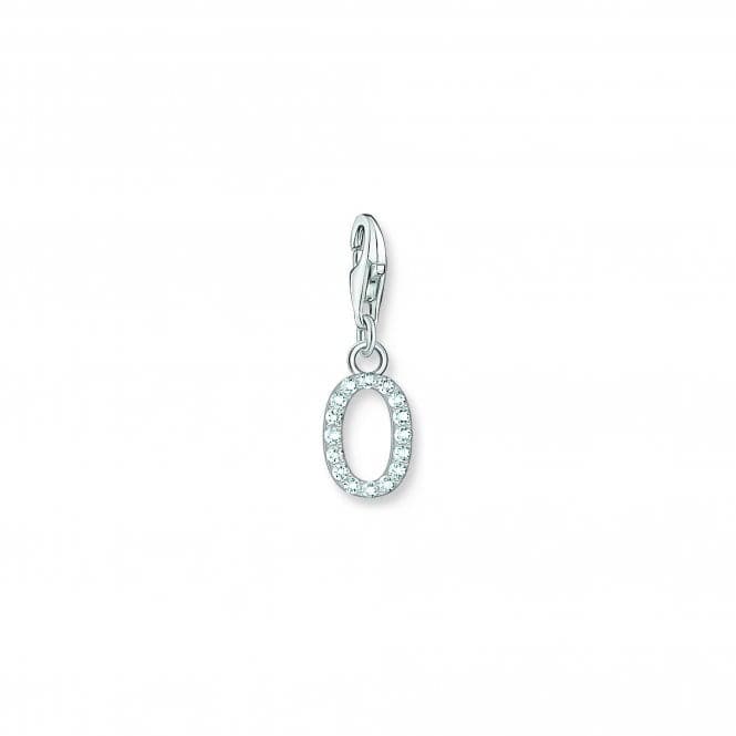 Charmista White Zirconia Letter O Charm Pendant 1952 - 051 - 14Thomas Sabo Charm Club Charmista1952 - 051 - 14