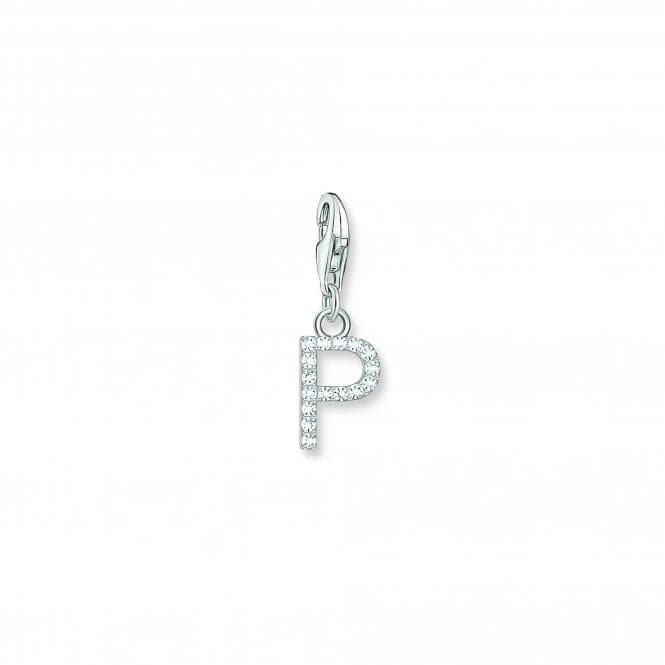 Charmista White Zirconia Letter P Charm Pendant 1953 - 051 - 14Thomas Sabo Charm Club Charmista1953 - 051 - 14