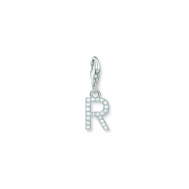 Charmista White Zirconia Letter R Charm Pendant 1955 - 051 - 14Thomas Sabo Charm Club Charmista1955 - 051 - 14