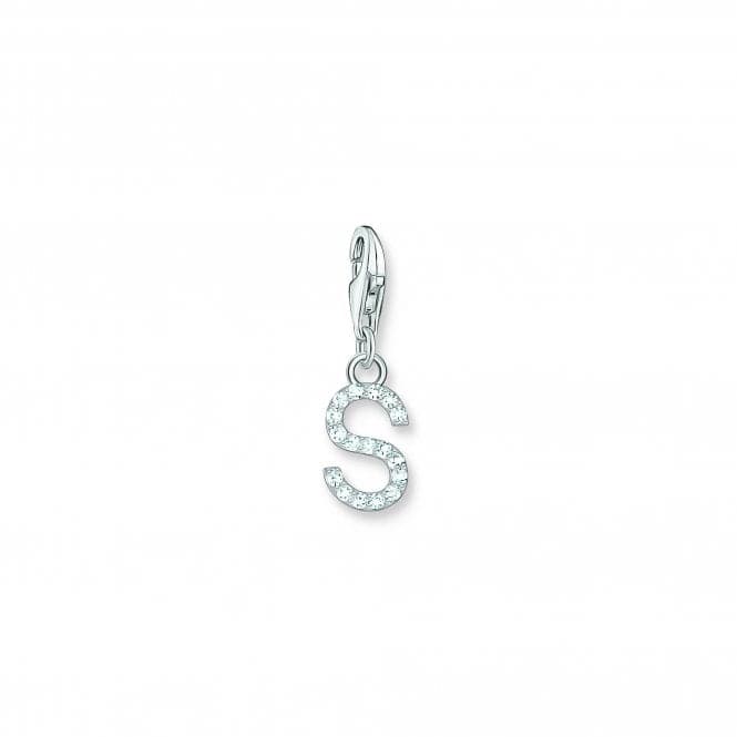 Charmista White Zirconia Letter S Charm Pendant 1956 - 051 - 14Thomas Sabo Charm Club Charmista1956 - 051 - 14