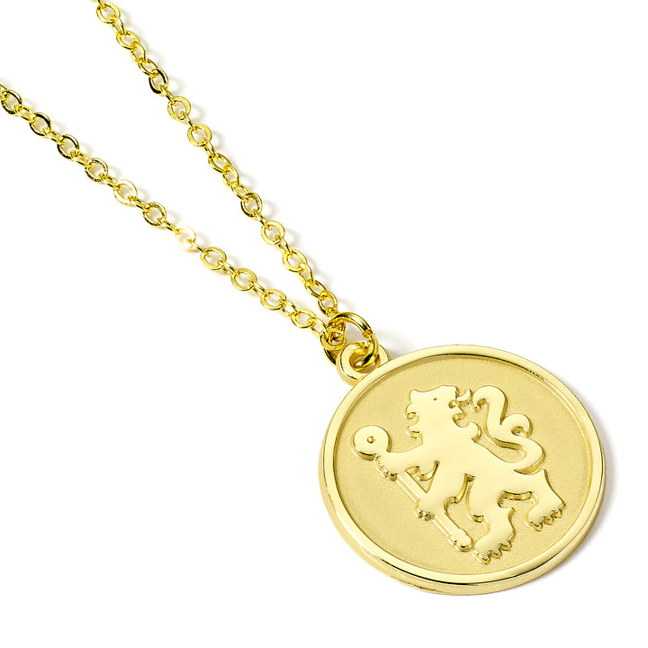 Chelsea Football Club Gold Finish Crest Necklace CFCN0002