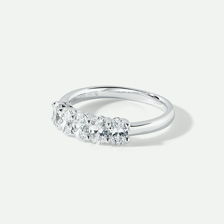 Chiara | 9ct White Gold 1ct tw Lab Grown Diamond Five Stone Engagement RingCreated BrillianceBA0073983 - M
