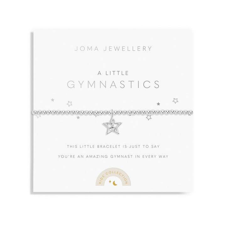 Children's A Little Gymnastics Silver Plated Bracelet C801Joma JewelleryC801