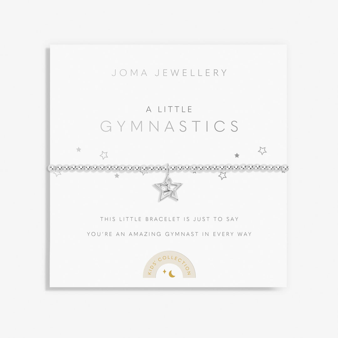 Children's A Little Gymnastics Silver Plated Bracelet C801Joma JewelleryC801