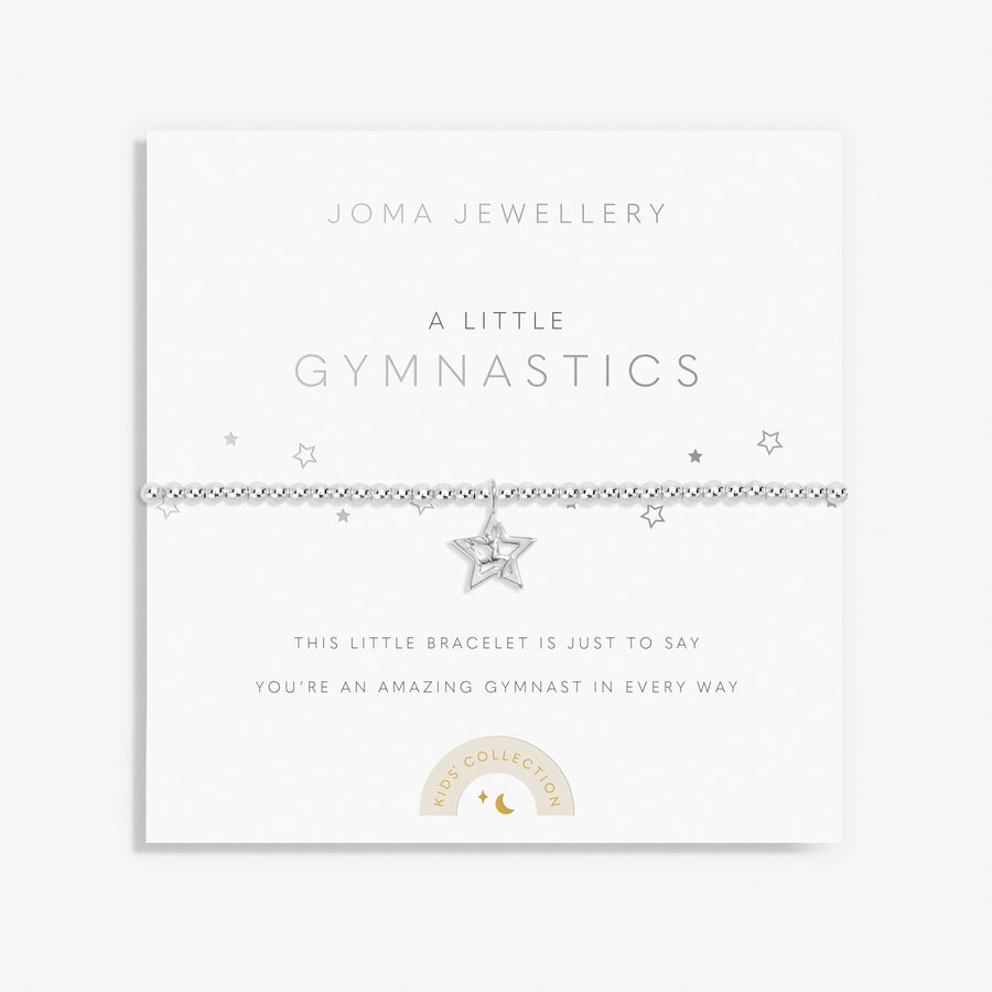 Children's A Little Gymnastics Silver Plated Bracelet C801Joma JewelleryC801