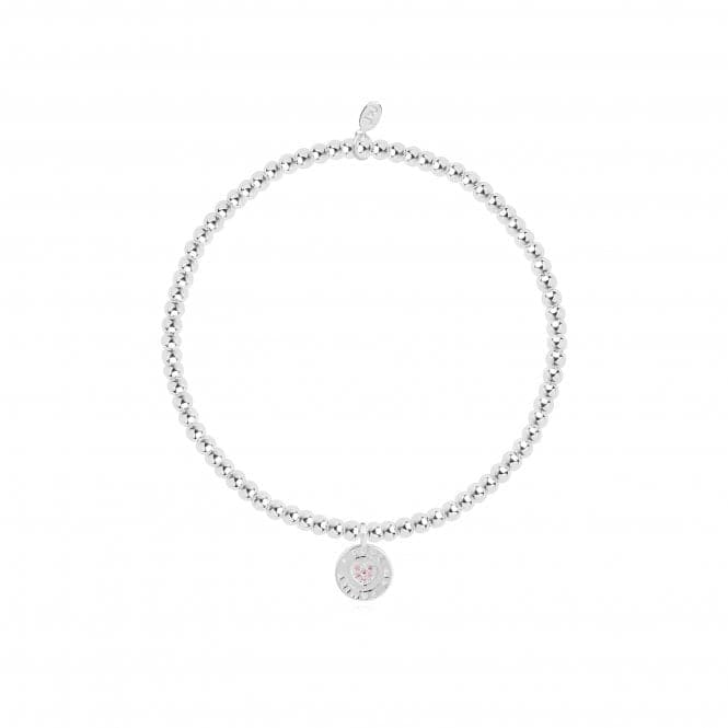 Childrens A Little I <3 My Family Silver 15.5cm Stretch Bracelet C501Joma JewelleryC501