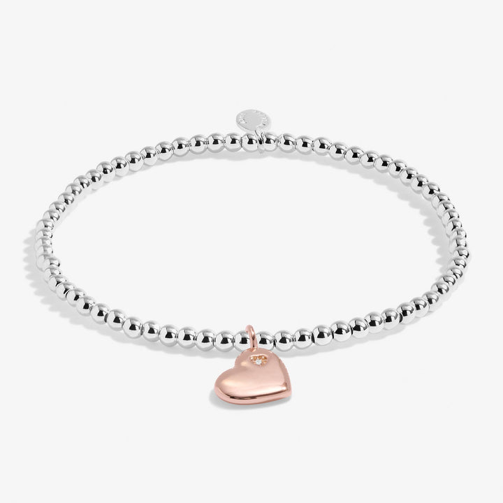 Children's A Little Love You With All My Heart Silver And Rose Gold Plated Bracelet C806Joma JewelleryC806