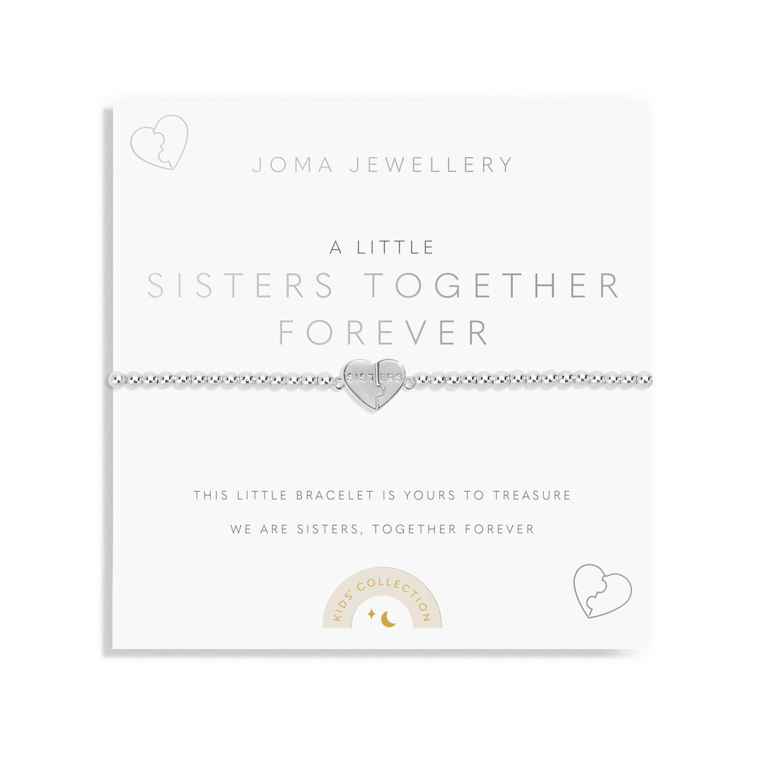 Children's A Little Sisters Together Forever Silver Plated Bracelet C803Joma JewelleryC803