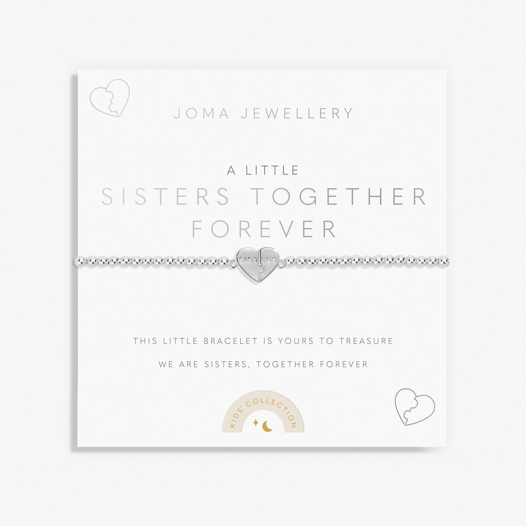 Children's A Little Sisters Together Forever Silver Plated Bracelet C803Joma JewelleryC803