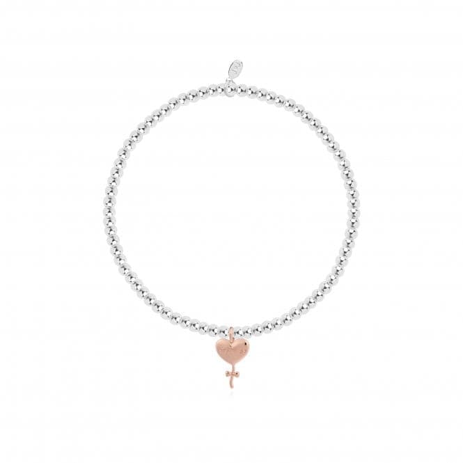 Childrens A Little Special Birthday Girl Silver And Rose Gold 15.5cm Stretch Bracelet C502Joma JewelleryC502