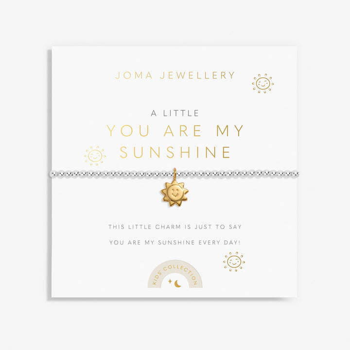 Children's A Little You Are My Sunshine Silver & Gold Plated Bracelet C804Joma JewelleryC804