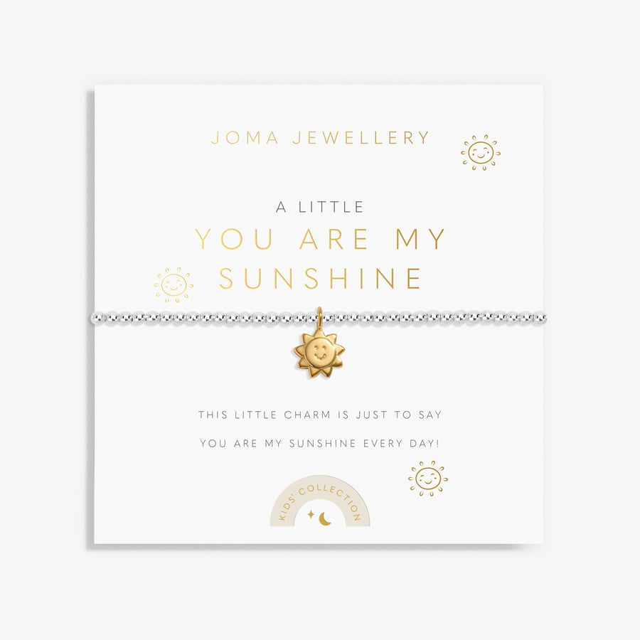 Children's A Little You Are My Sunshine Silver & Gold Plated Bracelet C804Joma JewelleryC804