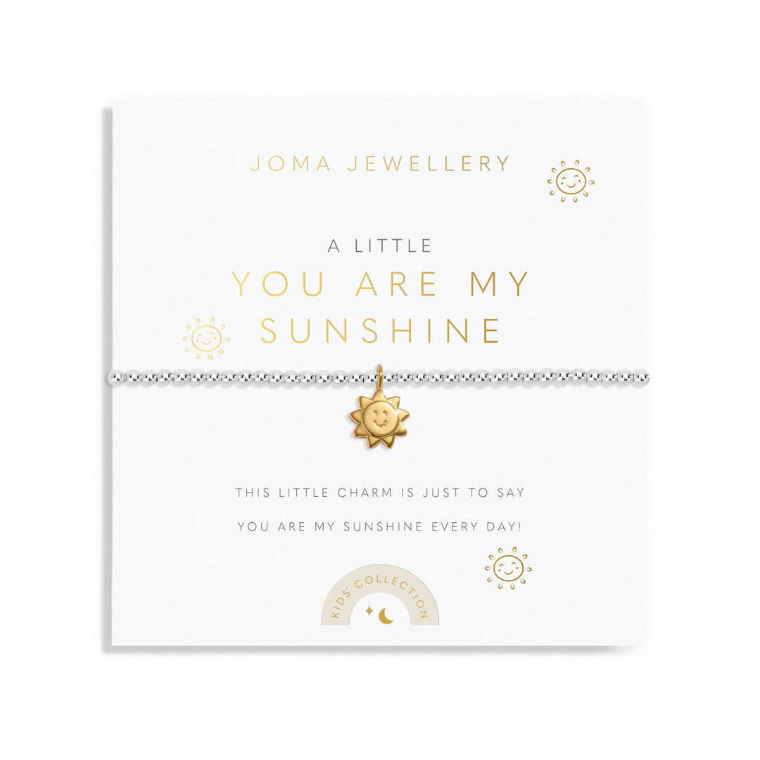 Children's A Little You Are My Sunshine Silver & Gold Plated Bracelet C804Joma JewelleryC804