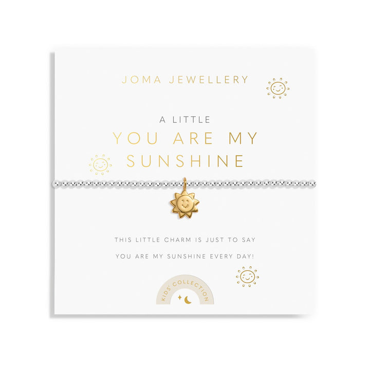 Children's A Little You Are My Sunshine Silver & Gold Plated Bracelet C804Joma JewelleryC804