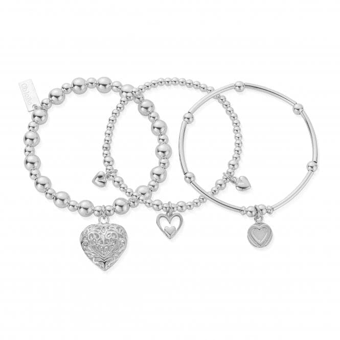 Children's Compassion Set Of 3 Love Bracelets CSBSTA3LChloBo Children'sCSBSTA3L